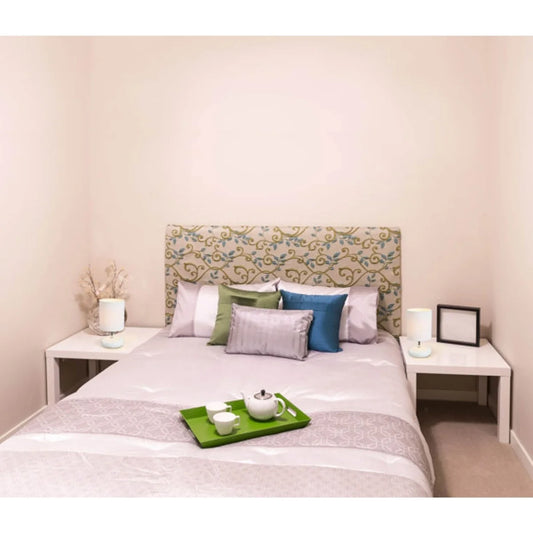 Stonies Stone Look Bedside Lamp Set (White, 2-Pack)