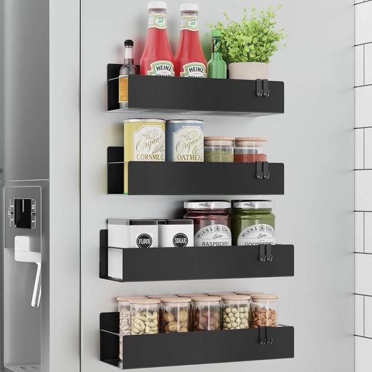 Magnetic Fridge Spice Rack Set (4-Pack)
