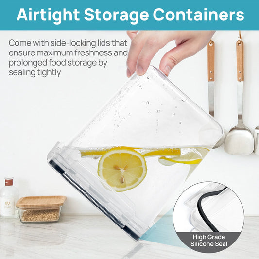 Vtopmart Airtight Pantry Canisters (4-Pack, 6.5L)