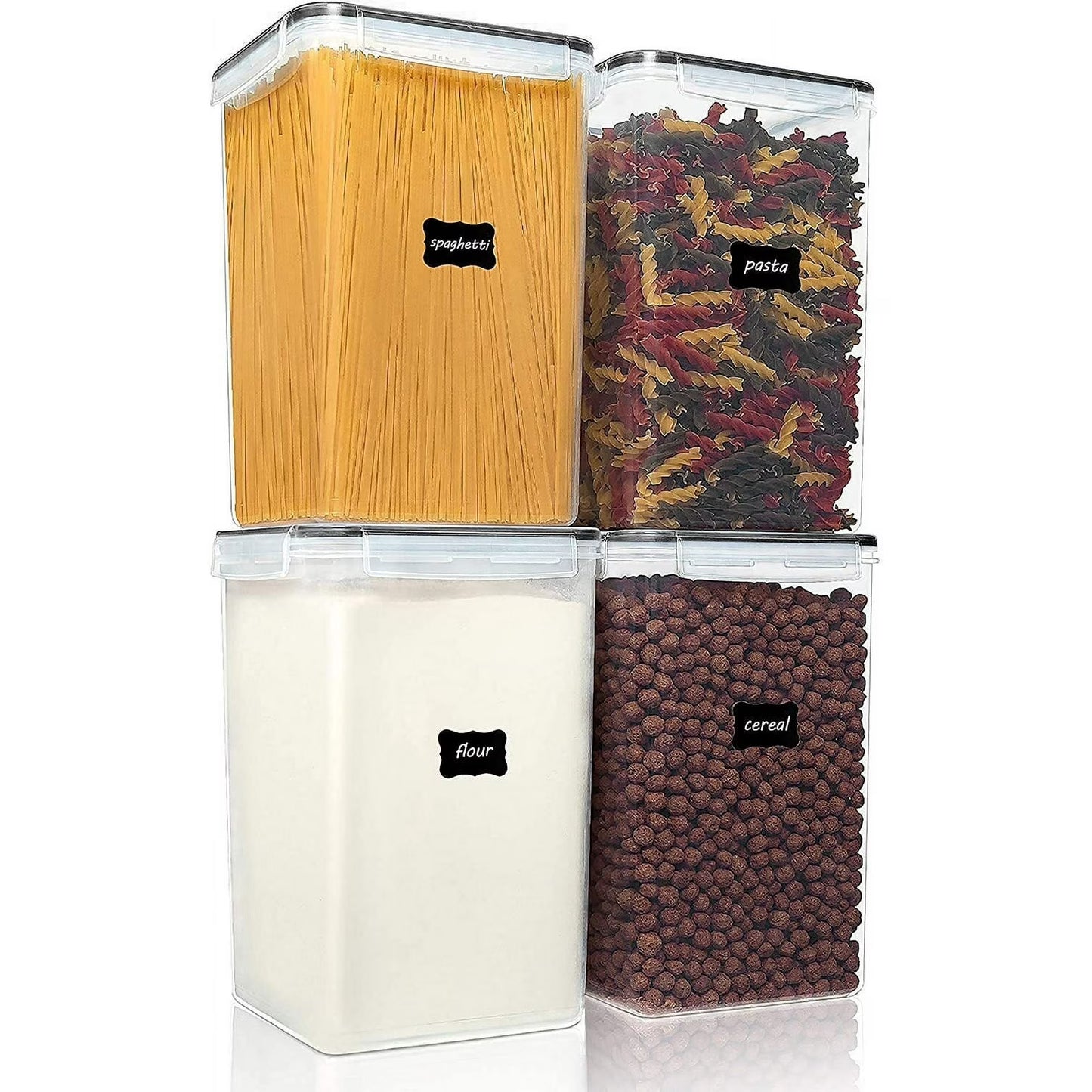 Vtopmart Airtight Pantry Canisters (4-Pack, 6.5L)
