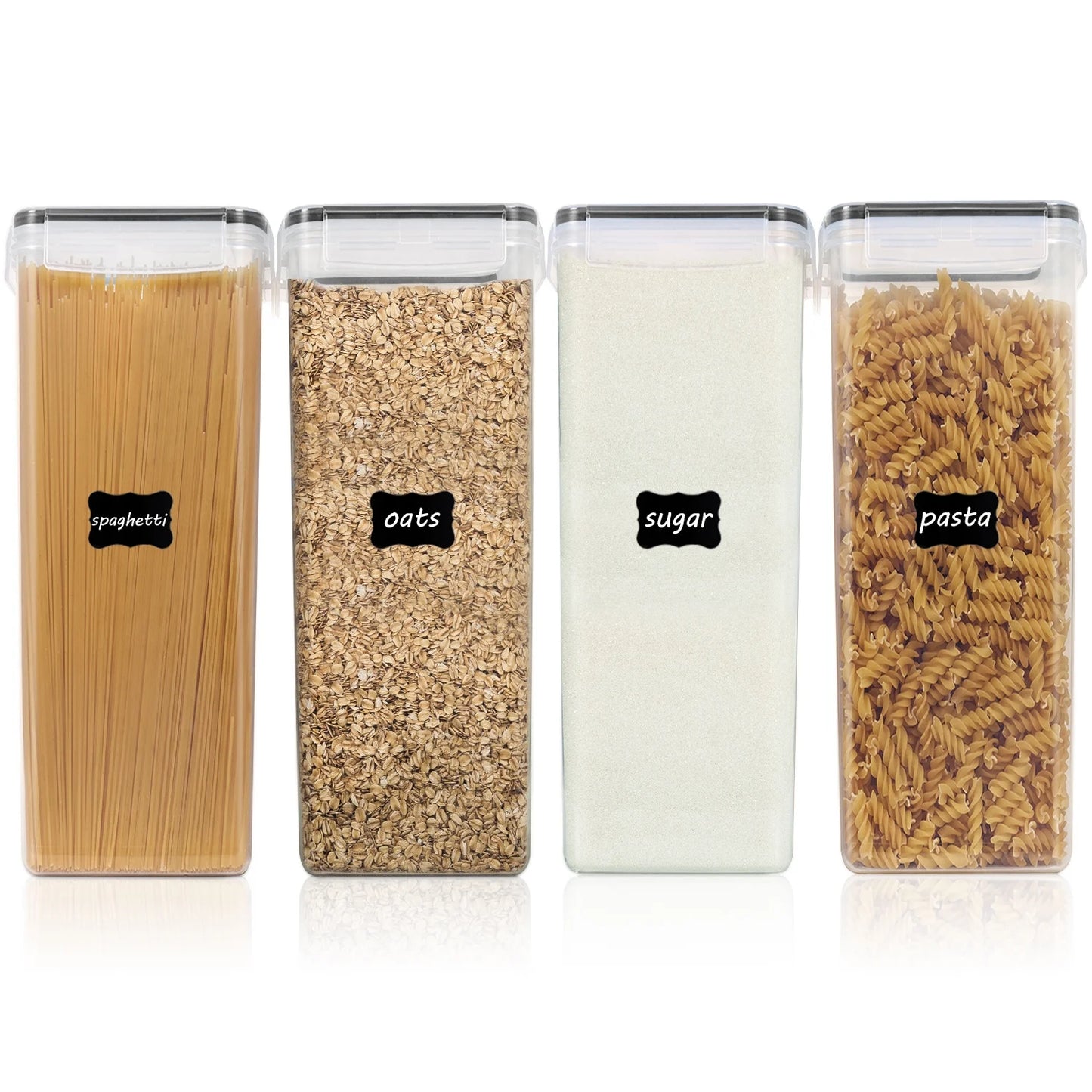 Vtopmart Airtight Pantry Canisters (4-Pack, 6.5L)